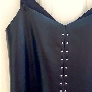 BLANK NYC Vegan Leather Slip Dress